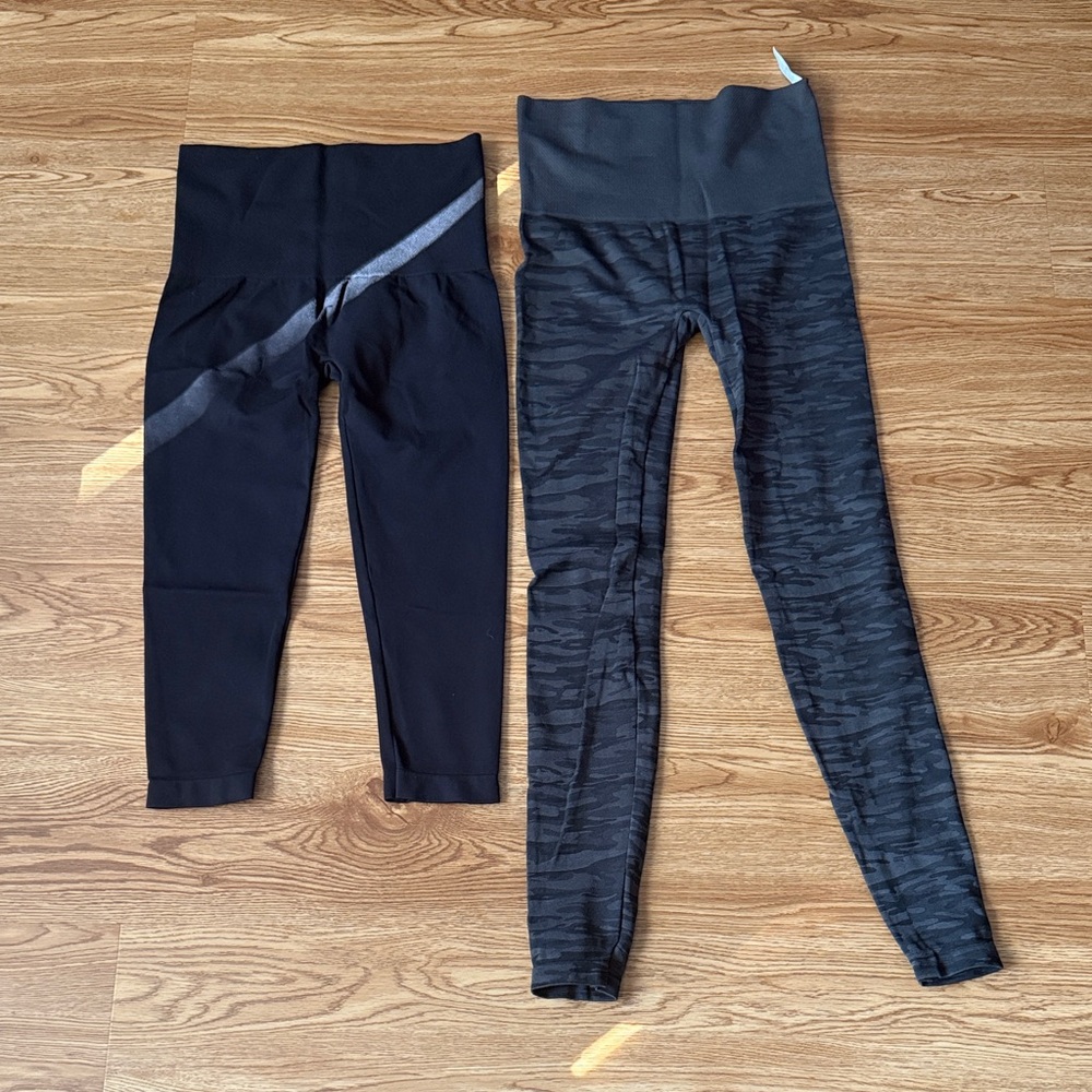 ASSETS by Sara Blakely Black and Gray Leggings Duo